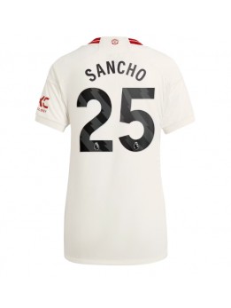 Manchester United Jadon Sancho #25 Zenski Rezervni Dres 2023-24 Kratak Rukavima